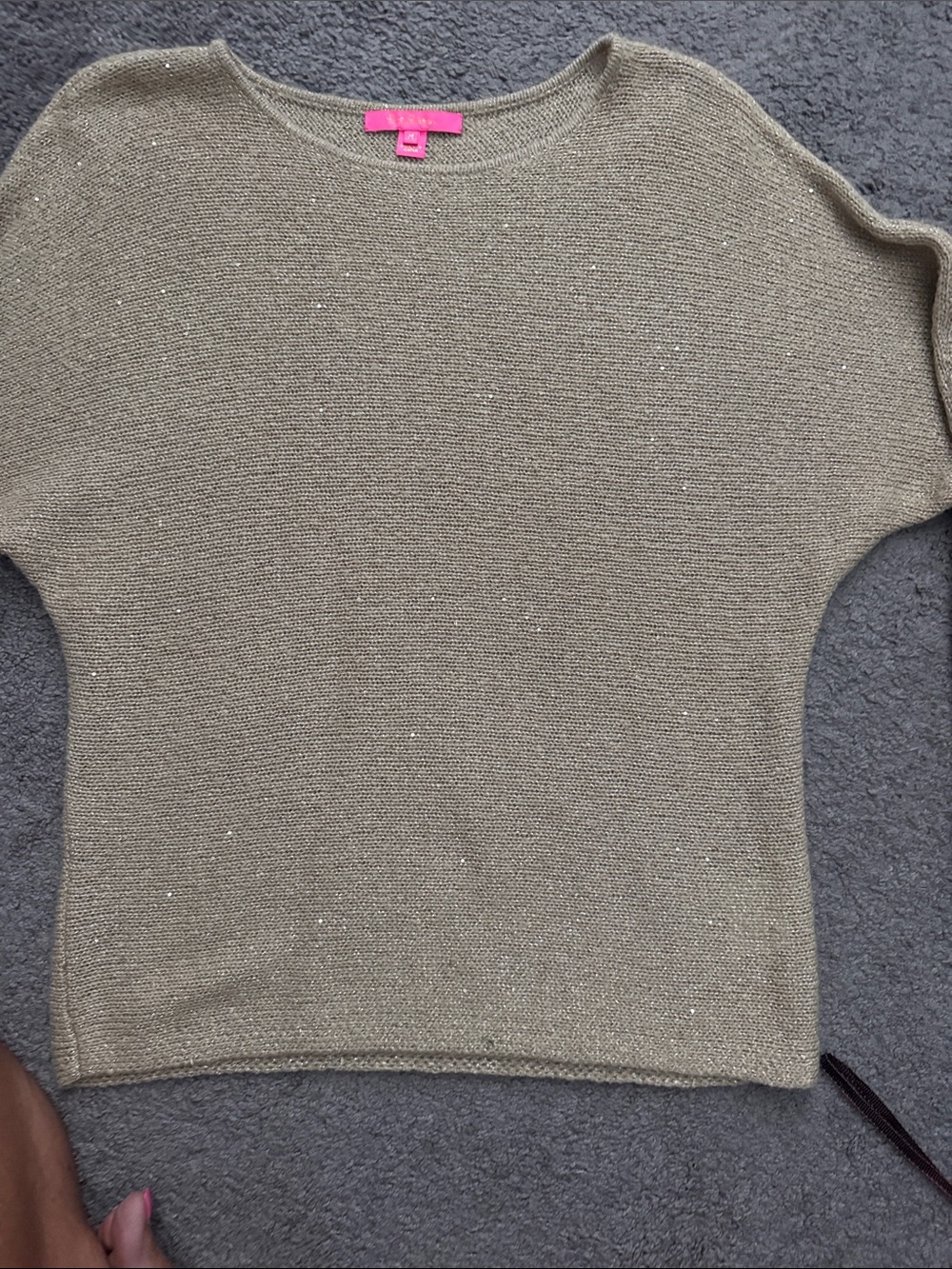 Lilly Pulitzer gold metallic sweater